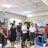 河东区区委书记李建成等领导冒雨到访365电子游戏智慧养老考察